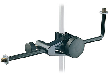 K&M 240/5 BLACK HEX CLAMP MICROPHONE HOLDER