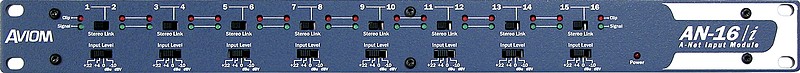 AVIOM AN-16I ANALOGUE INPUT MODULE