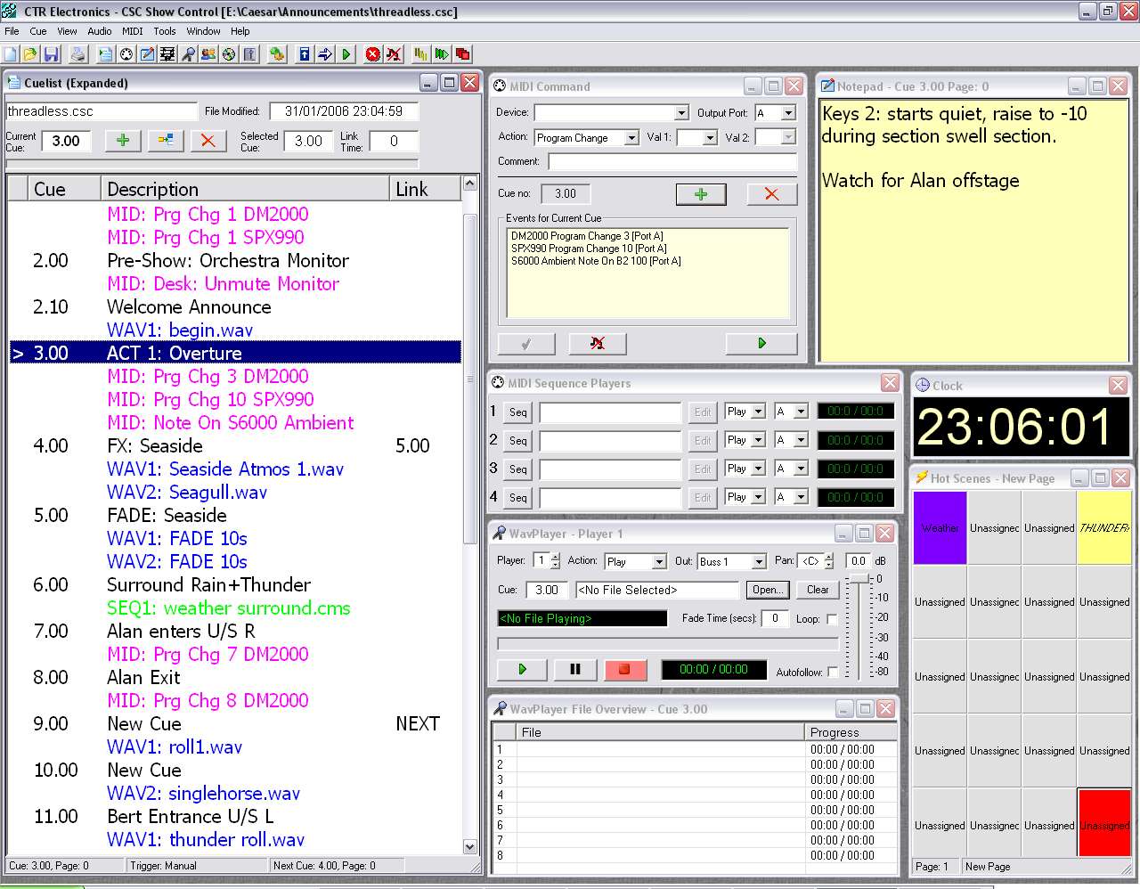 CTR ELECTRONICS CSC PLAYBACK PACKAGE