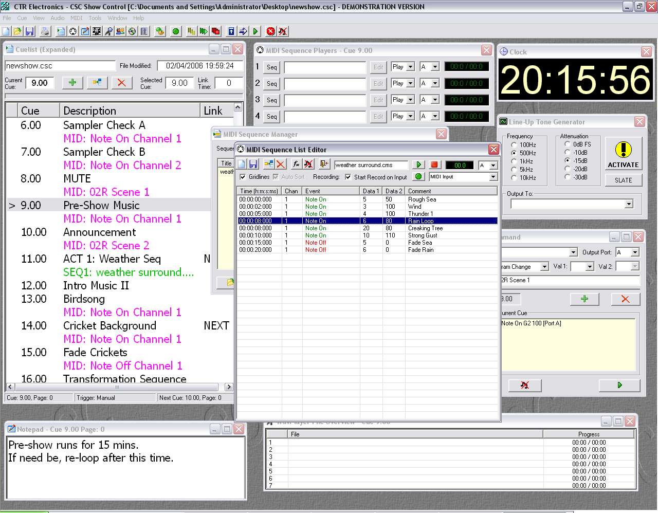 CTR ELECTRONICS CSC PLAYBACK PACKAGE