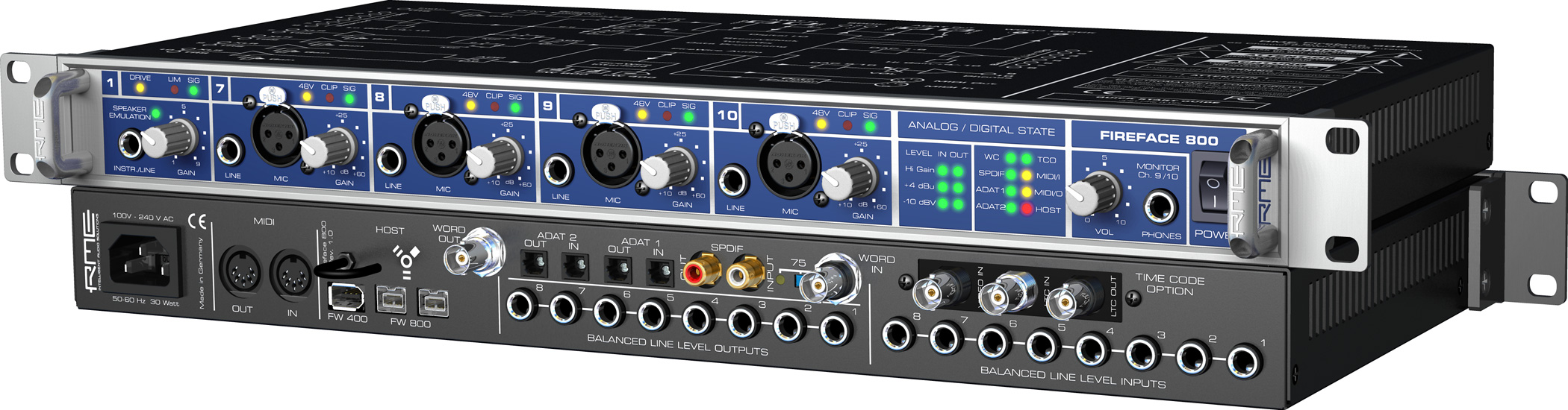 RME FIREFACE 800 8 x ANALOGUE/16 x ADAT I/O