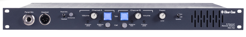 CLEAR-COM RM702 2 CH. USER STATION