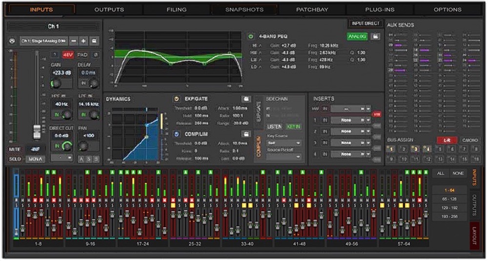 AVID VENUE S6L-32D CONTROL SURFACE