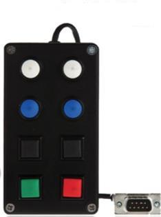 NEMESIS REMOTE CONTROL BOX - 8 BUTTON > 9 PIN D-SUB OUT