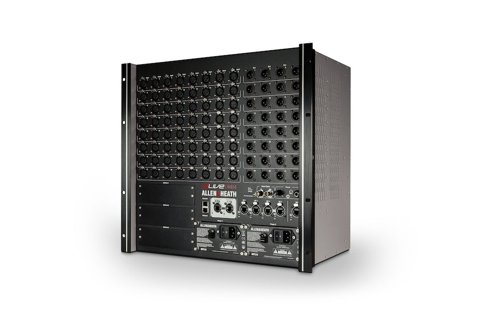 ALLEN + HEATH DM64 MIXRACK 64 IN 32 OUT MIXING DSP