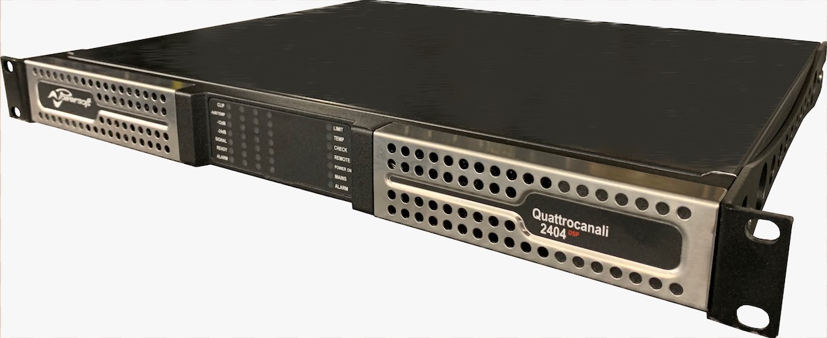 POWERSOFT AUDIO QUATTROCANALI 2404D DSP+DANTE 4CH. DANTE AMPLIFIER