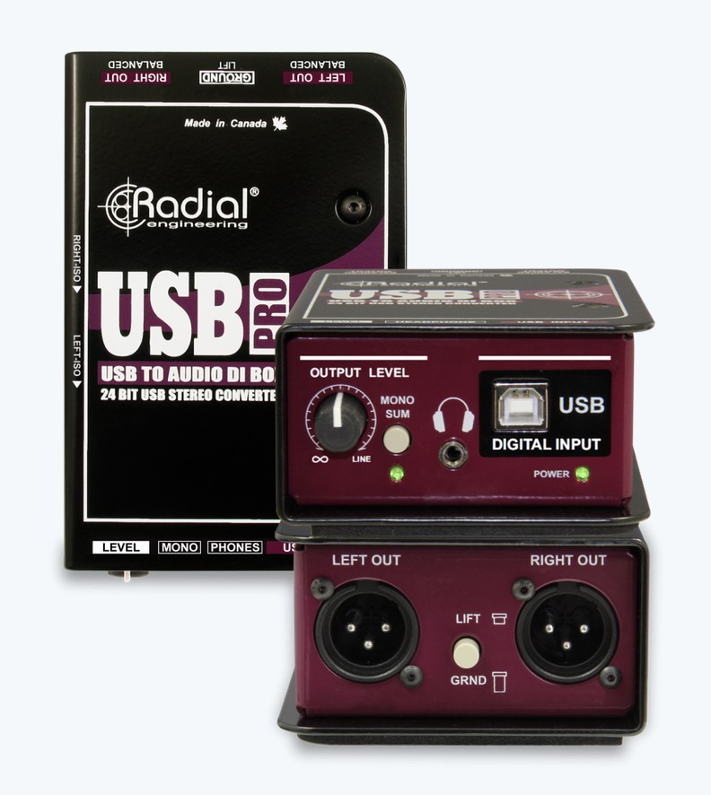 RADIAL USB-PRO USB TO AUDIO DI BOX