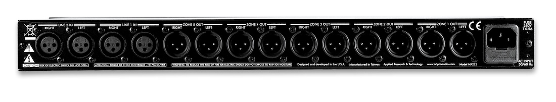 ART MX225 ZONE DISTRIBUTION MIXER