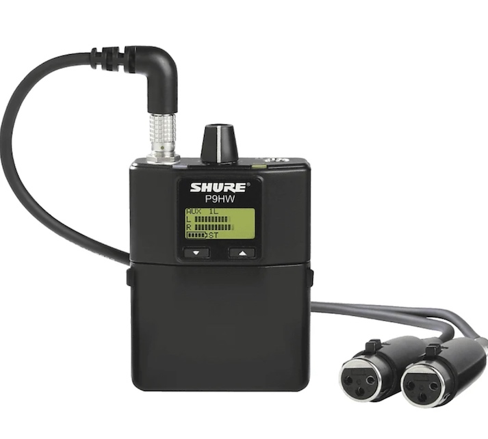 SHURE P9HW HARDWIRED IEM RECEIVER