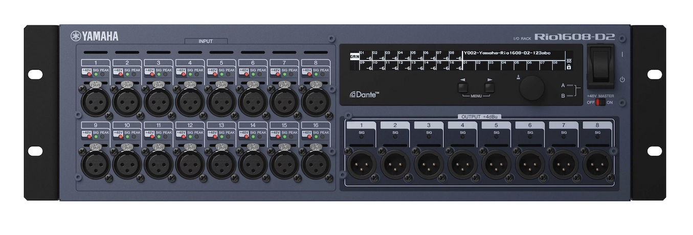 YAMAHA RIO1608-D2 16 INPUT 8 OUTPUT STAGE BOX