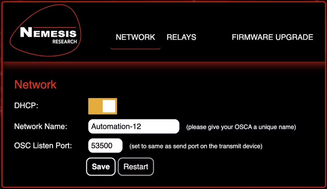 NEMESIS OSCA O4 4 CH OSC GPO OUTPUT