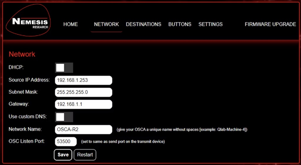 NEMESIS OSCA R2 2 WAY PROGRAMABLE OSC BUTTON BOX