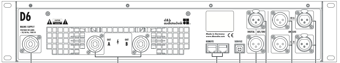 d&b audiotechnik D6 STEREO AMPLIFIER