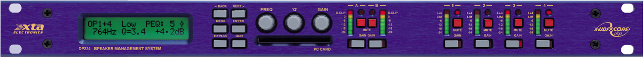 XTA DP224 DELAY AND EQ UNIT WITH ARRAY CONTROL
