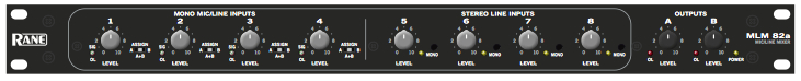 RANE MLM82A 8CH MIXER 4 x MIC/4 x STEREO LINE