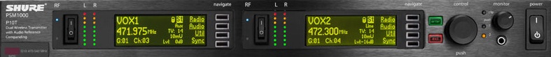 SHURE PSM1000 - P10T 626-698 L8E 2 Ch. STEREO UHF IEM TX