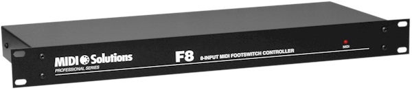 MIDI SOLUTIONS F8 MIDI FOOTSWITCH CONTROLLER