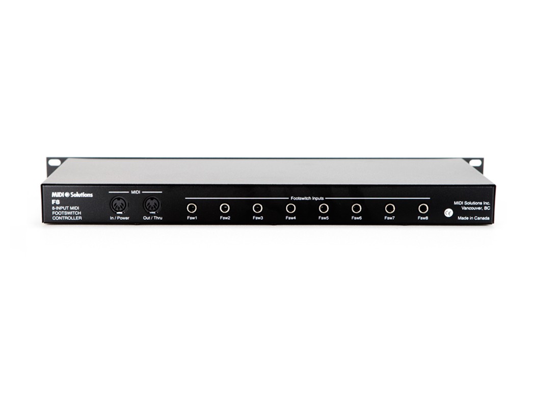MIDI SOLUTIONS F8 MIDI FOOTSWITCH CONTROLLER