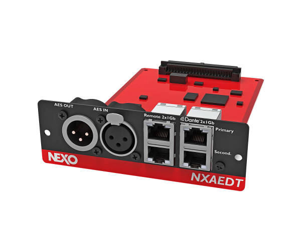 NEXO NXAEDT AES & DANTE CARD